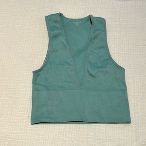 Urban Outfitters Ocean Blue Out From Under Hailey Seamless Plunge Bra Top